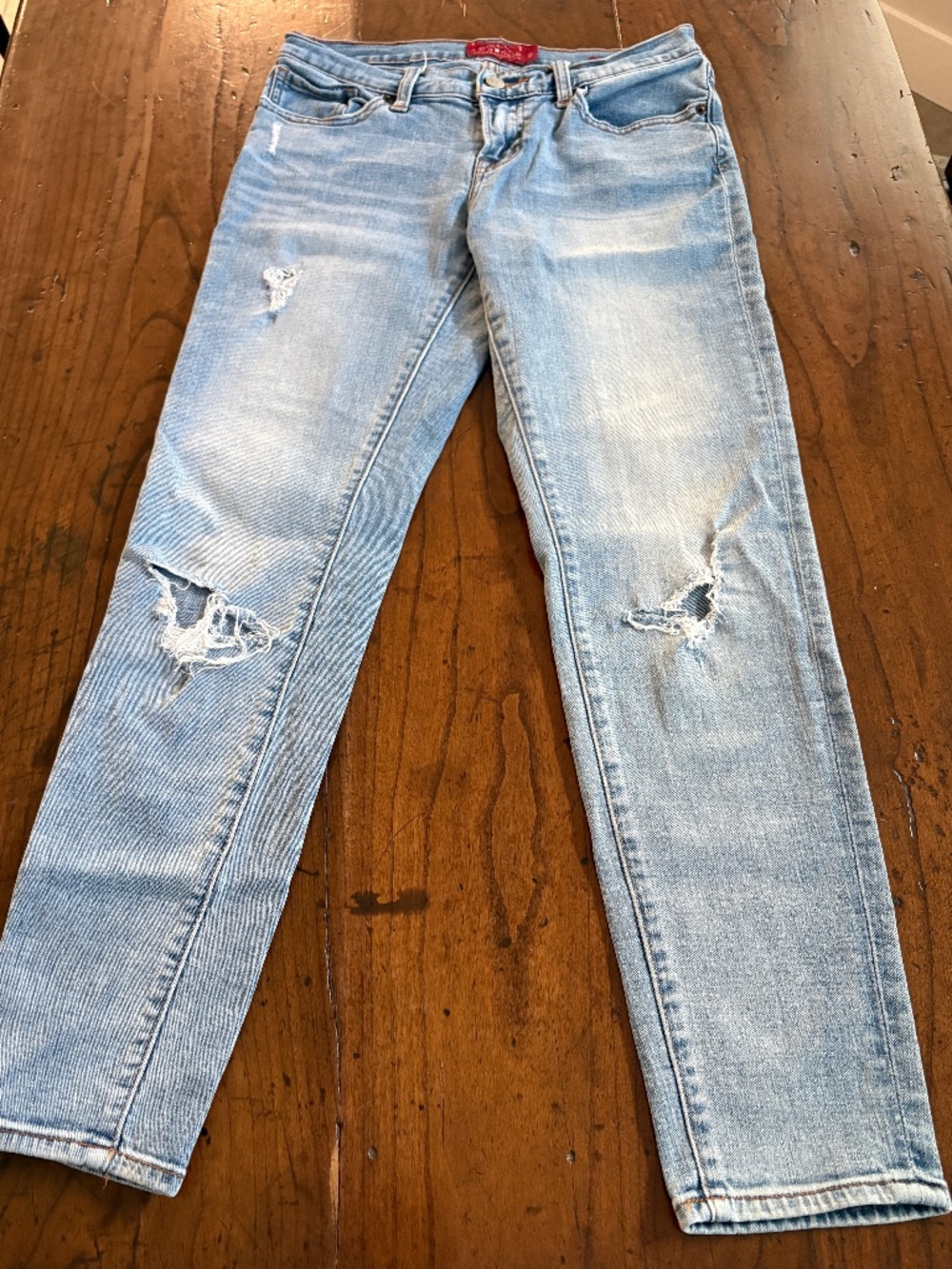 Lucky Brand Distressed Sienna Cigarette Boyfriend Jeans Size 0 25